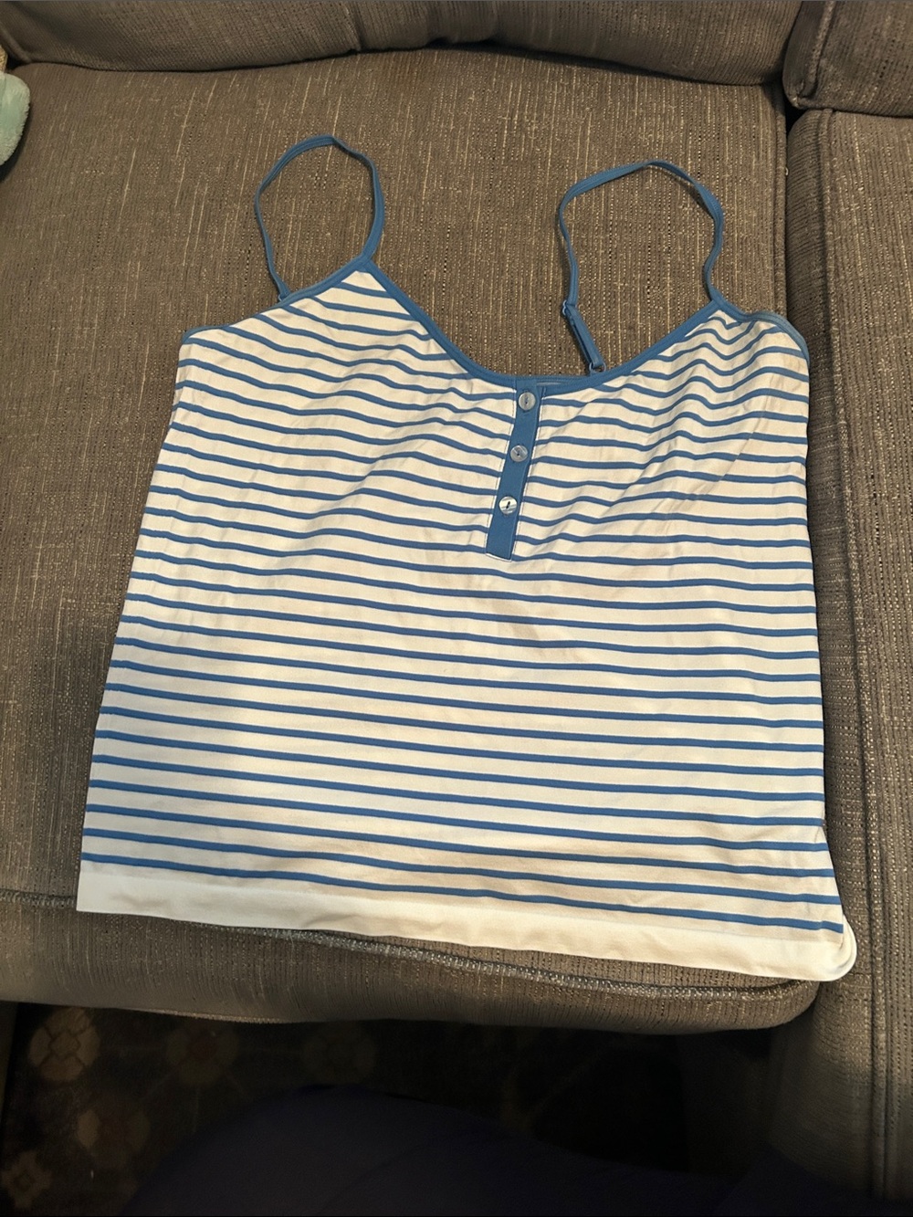 wild fable Blue and White Striped Tank Top